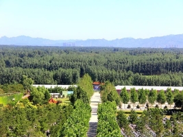 灵山宝塔陵园航拍